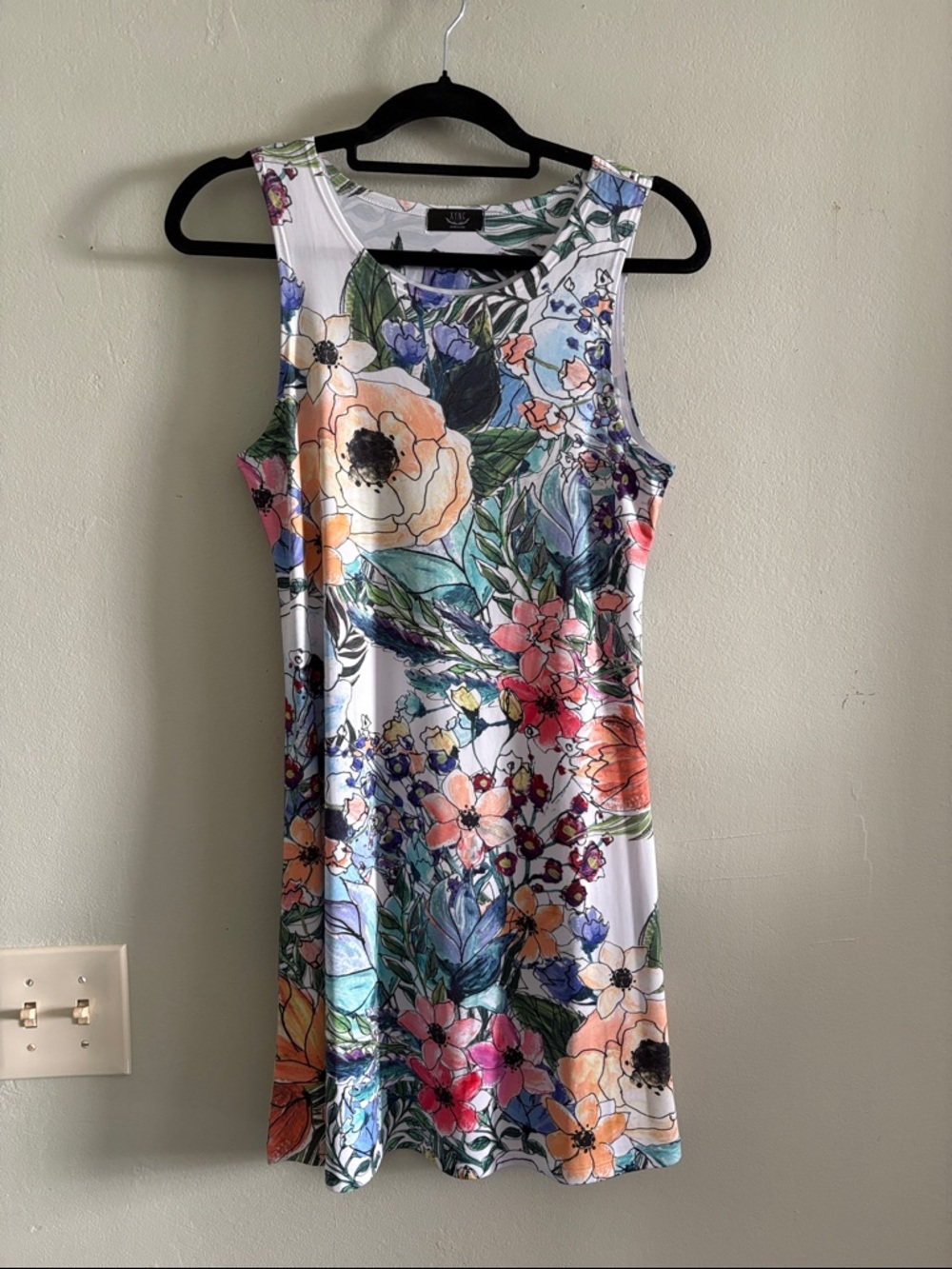 XYNC Sleeveless Floral Mini Dress in Multicolor S